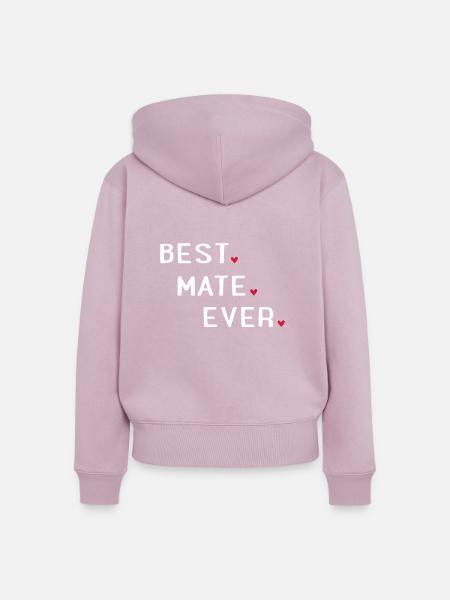 Bester freund - Frauen Premium Bio Zip Hoodie - Altrosa