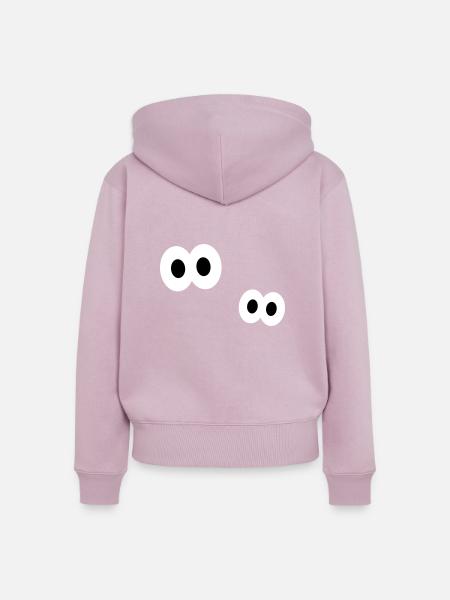 Augen - Frauen Premium Bio Zip Hoodie - Altrosa
