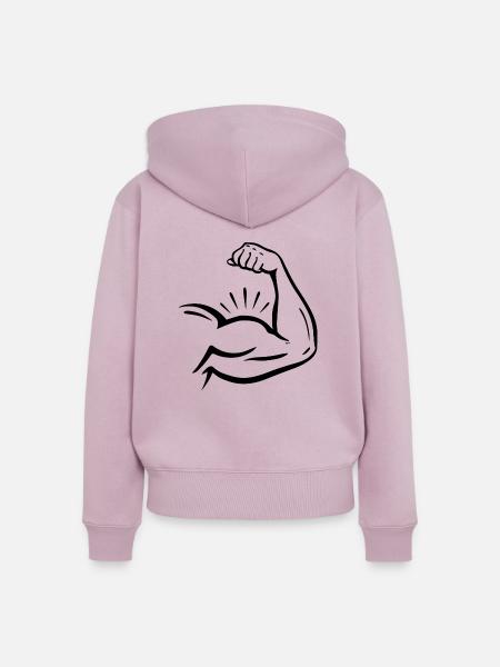 Bodybuilding - Frauen Premium Bio Zip Hoodie - Altrosa