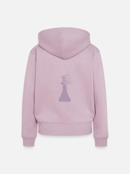 Chess queen king dispersion - Frauen Premium Bio Zip Hoodie - Altrosa