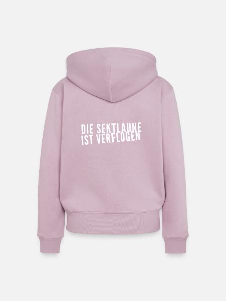 miese Stimmung - Frauen Premium Bio Zip Hoodie - Altrosa