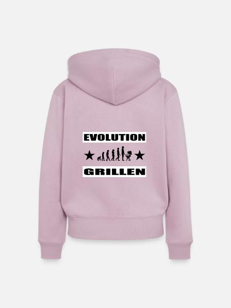 BBQ - Frauen Premium Bio Zip Hoodie - Altrosa
