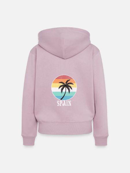 Spanien - Frauen Premium Bio Zip Hoodie - Altrosa