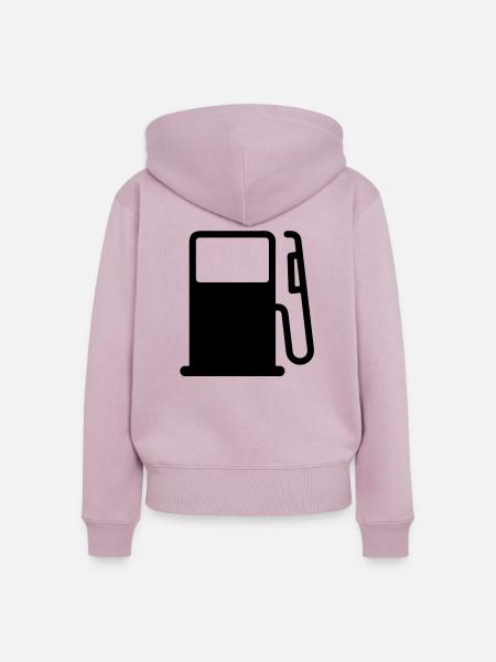 zapfsaeule - Frauen Premium Bio Zip Hoodie - Altrosa