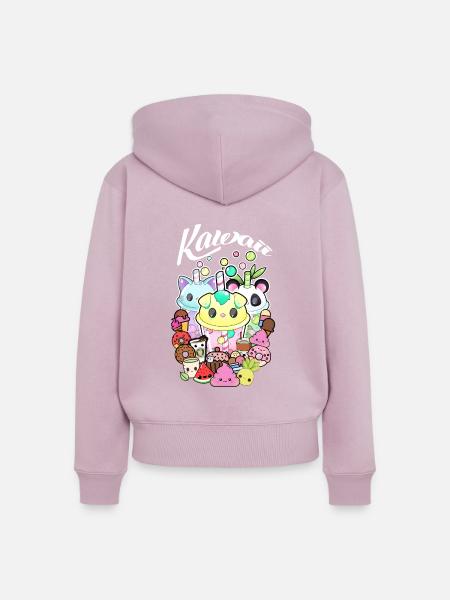 Kawaii - Süssigkeiten - Frauen Premium Bio Zip Hoodie - Altrosa