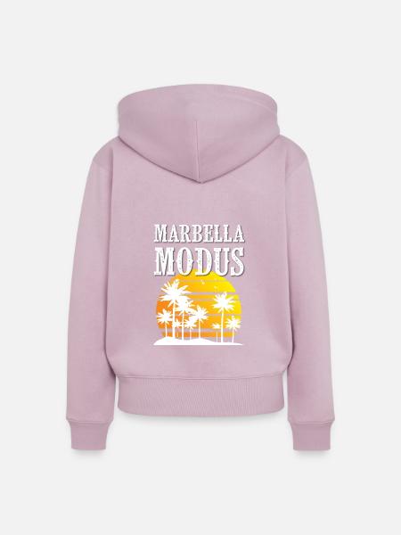 Marbella Modus - Frauen Premium Bio Zip Hoodie - Altrosa
