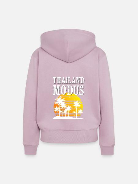 Thailand Modus - Frauen Premium Bio Zip Hoodie - Altrosa