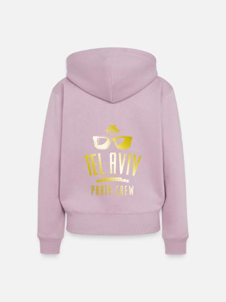 Tel Aviv Party Crew - Frauen Premium Bio Zip Hoodie - Altrosa