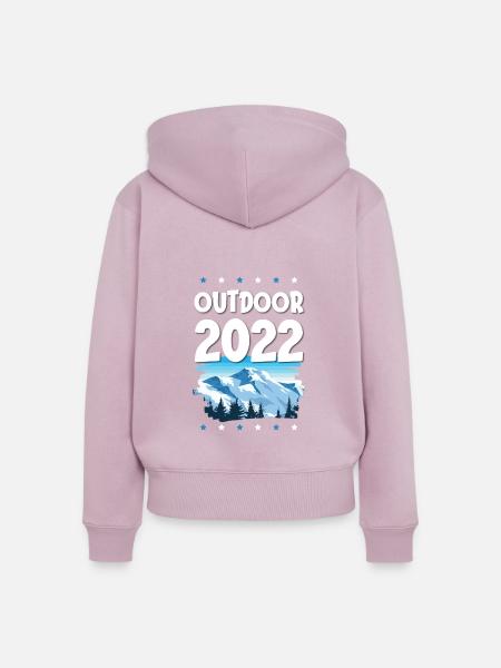 Outdoor 2022 - Frauen Premium Bio Zip Hoodie - Altrosa