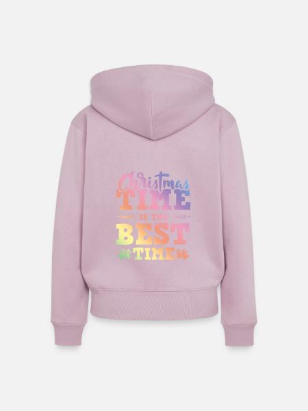 Christmas Time - Frauen Premium Bio Zip Hoodie - Altrosa