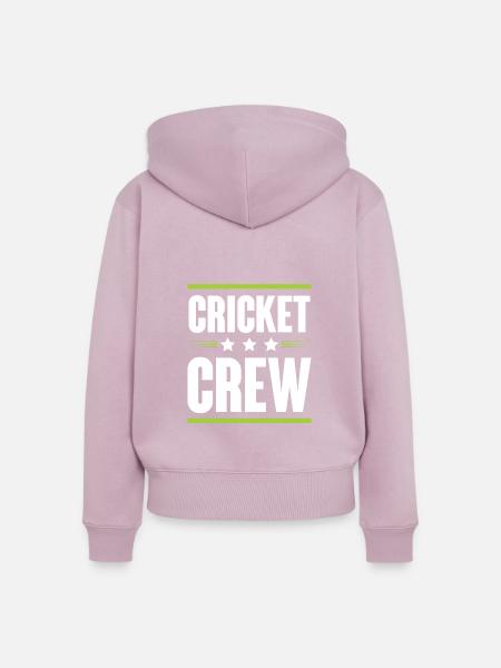 Cricket Crew - Frauen Premium Bio Zip Hoodie - Altrosa