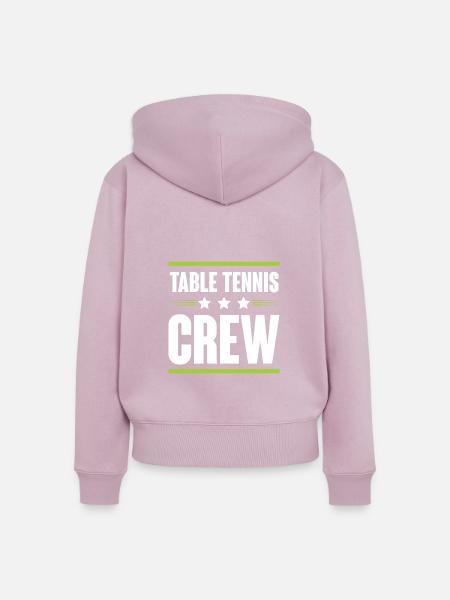 Table Tennis Crew - Frauen Premium Bio Zip Hoodie - Altrosa