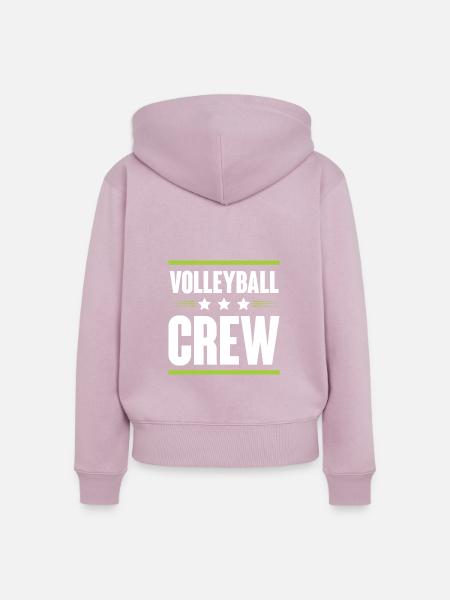 Volleyball Crew - Frauen Premium Bio Zip Hoodie - Altrosa