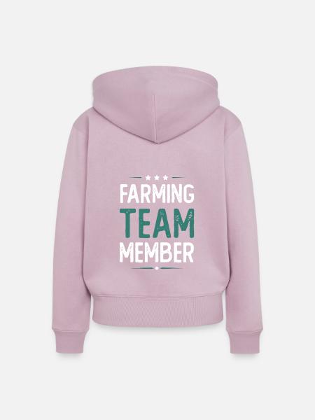 Farming Team - Frauen Premium Bio Zip Hoodie - Altrosa