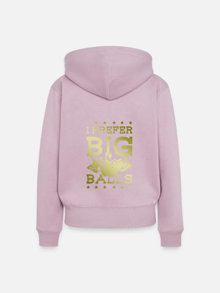 Big Balls Bowling - Frauen Premium Bio Zip Hoodie - Altrosa