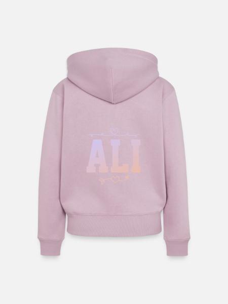 Ali - Frauen Premium Bio Zip Hoodie - Altrosa