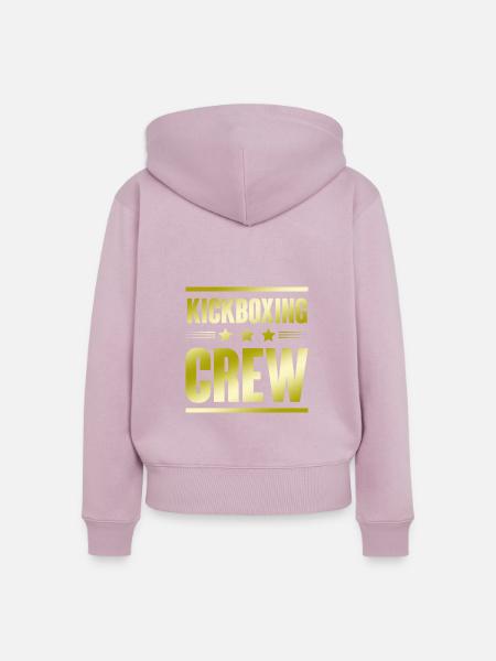 Kickboxing Crew - Frauen Premium Bio Zip Hoodie - Altrosa