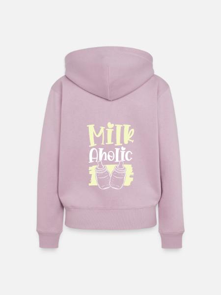 baby milch - Frauen Premium Bio Zip Hoodie - Altrosa