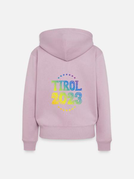 Tirol 2023 - Frauen Premium Bio Zip Hoodie - Altrosa