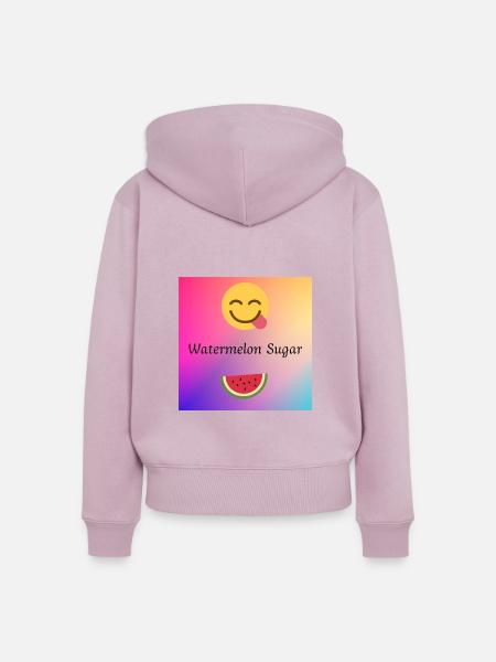 Watermelon Sugar - Frauen Premium Bio Zip Hoodie - Altrosa
