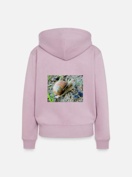 Slowly - Frauen Premium Bio Zip Hoodie - Altrosa