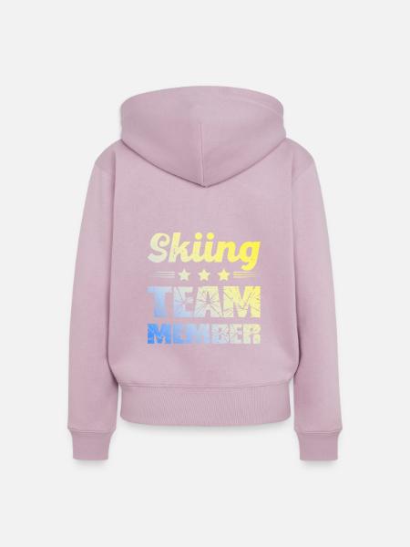 Skiing Team - Frauen Premium Bio Zip Hoodie - Altrosa