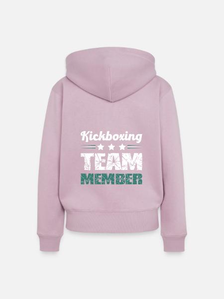 Kickboxing Team - Frauen Premium Bio Zip Hoodie - Altrosa