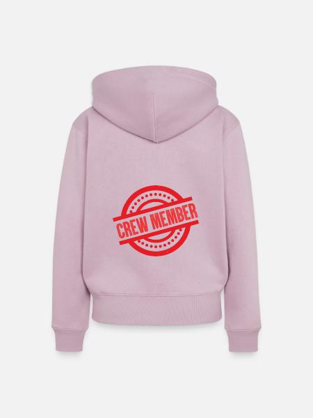 Crew Mitglied - Frauen Premium Bio Zip Hoodie - Altrosa