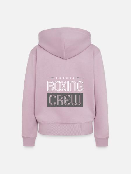 Boxing Crew - Frauen Premium Bio Zip Hoodie - Altrosa