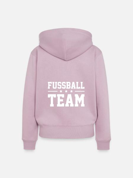Fussball Team - Frauen Premium Bio Zip Hoodie - Altrosa