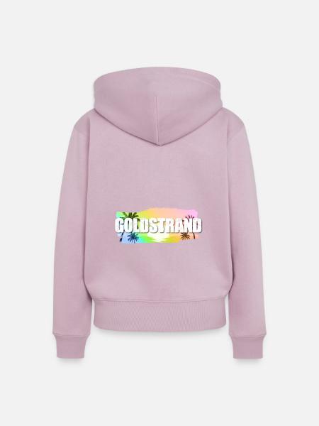 Goldstrand - Frauen Premium Bio Zip Hoodie - Altrosa