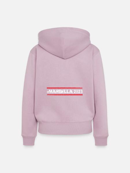 Marbella 2023 - Frauen Premium Bio Zip Hoodie - Altrosa