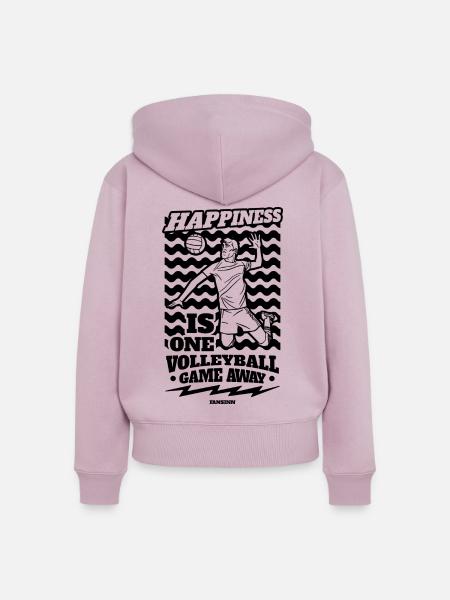 Volleyball - Frauen Premium Bio Zip Hoodie - Altrosa