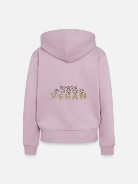 "V-E-G-A-N" Buchstabenwürfel hellbraun - Frauen Premium Bio Zip Hoodie - Altrosa