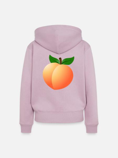 Pfirsich - Frauen Premium Bio Zip Hoodie - Altrosa