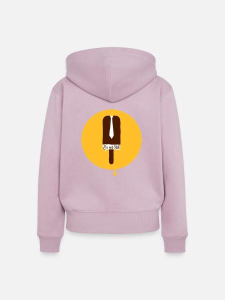 Eis am Stil - Frauen Premium Bio Zip Hoodie - Altrosa