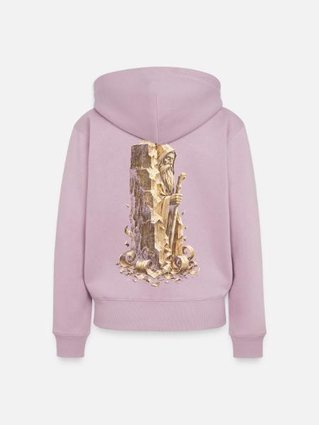Holzschnitzerei Schnitzen Holzschnitzen - Frauen Premium Bio Zip Hoodie - Altrosa