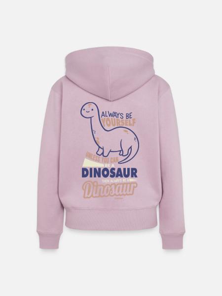 Always Be Yourself Dinosaur - Frauen Premium Bio Zip Hoodie - Altrosa