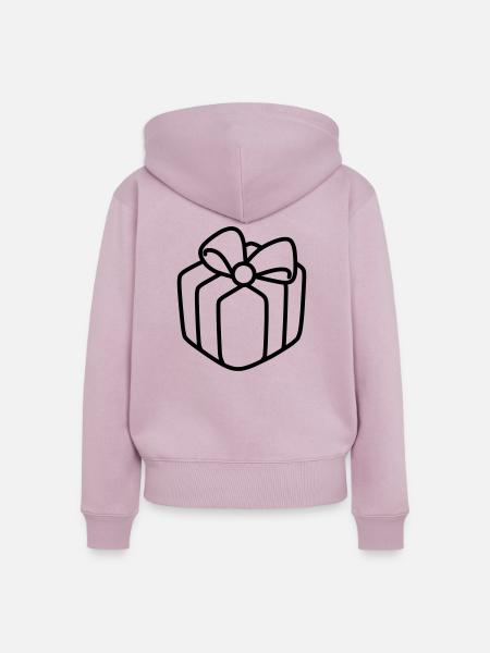 Geschenk - Frauen Premium Bio Zip Hoodie - Altrosa