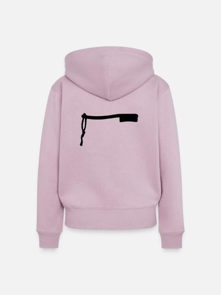 Boulderbrush - Frauen Premium Bio Zip Hoodie - Altrosa