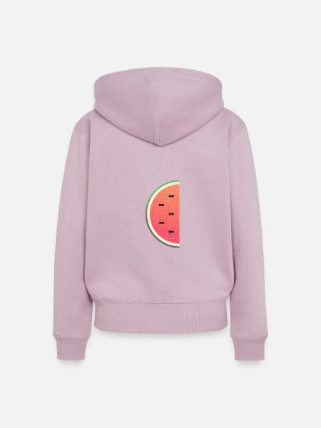 Sommerliche Wassermelone - Frauen Premium Bio Zip Hoodie - Altrosa