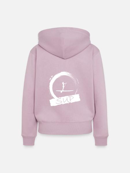 SUP - Frauen Premium Bio Zip Hoodie - Altrosa