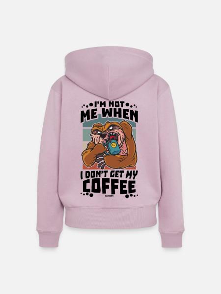 Kaffee - Frauen Premium Bio Zip Hoodie - Altrosa