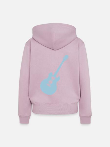 E-Gitarre - Frauen Premium Bio Zip Hoodie - Altrosa