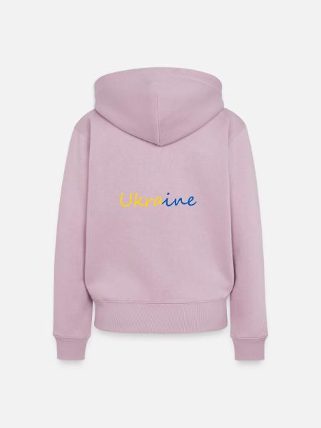 Ukraine - Frauen Premium Bio Zip Hoodie - Altrosa