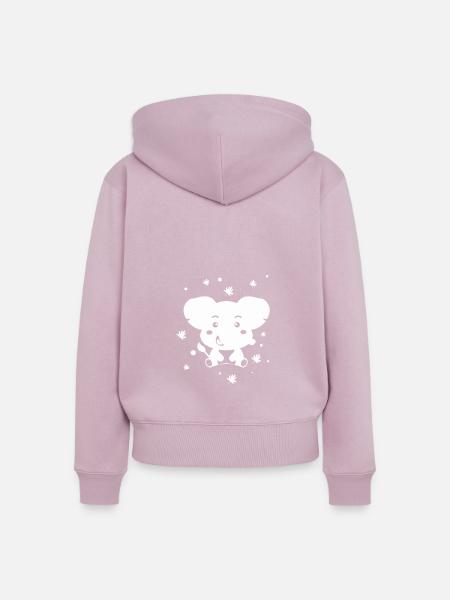 kleiner Elefant - Zootiere - Tierfreund - Frauen Premium Bio Zip Hoodie - Altrosa