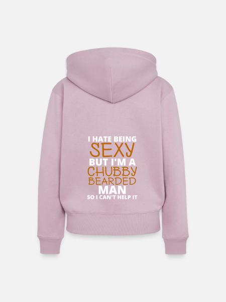Bart - Frauen Premium Bio Zip Hoodie - Altrosa