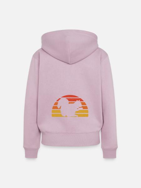Eichhörnchen - Frauen Premium Bio Zip Hoodie - Altrosa