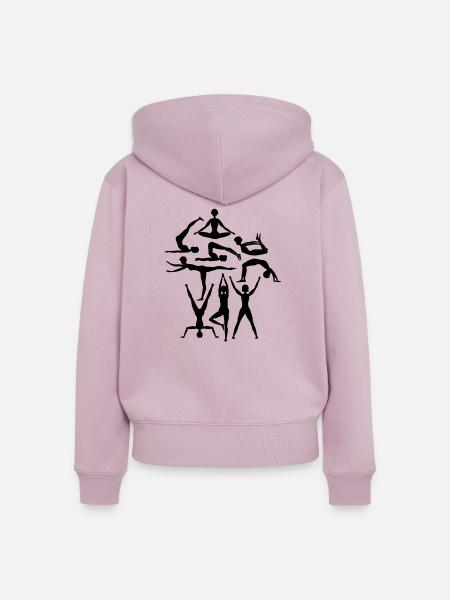 Gymnastik - Frauen Premium Bio Zip Hoodie - Altrosa
