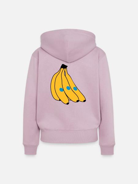 Banana - Frauen Premium Bio Zip Hoodie - Altrosa